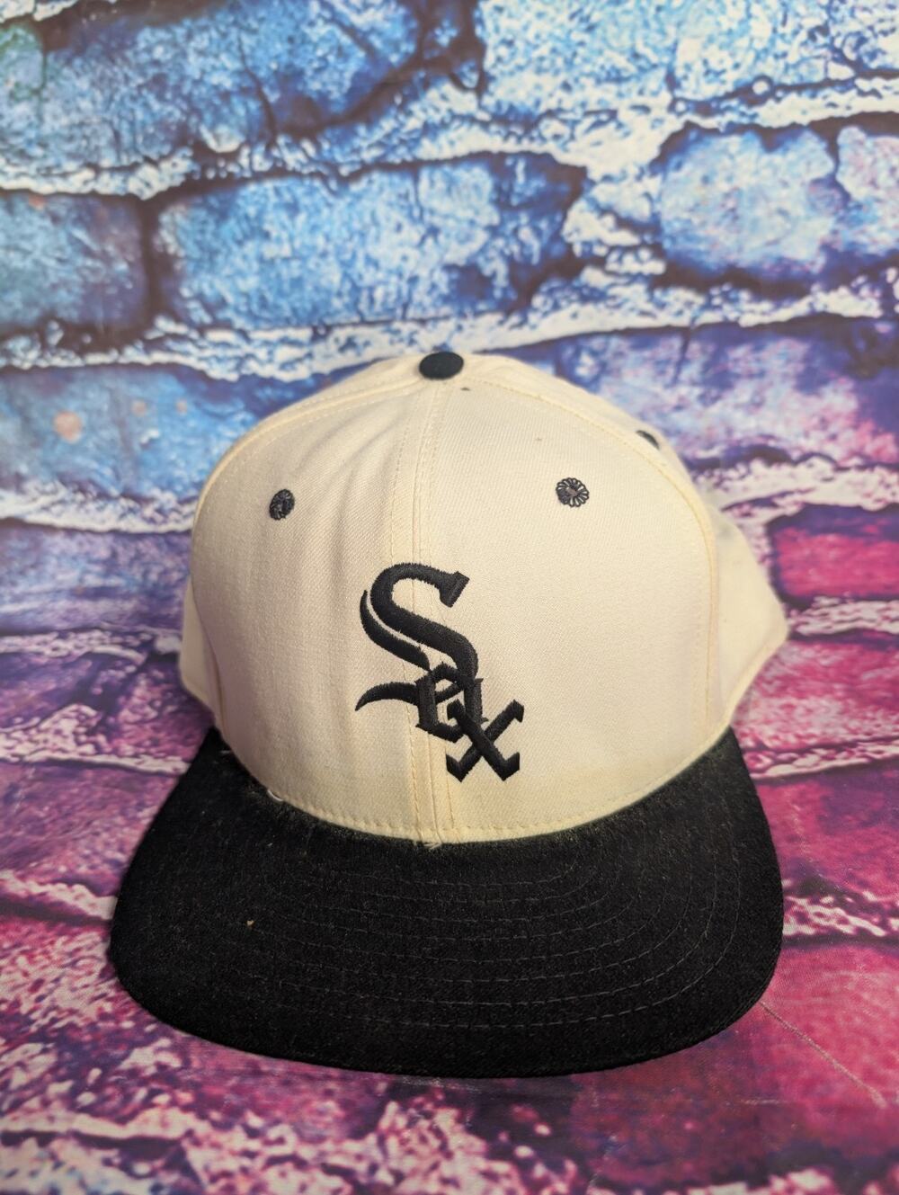 Chicago White Sox Black/White Snapback Pro Model Vintage Cap DuPont Pro Model